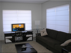 cortina romana para sala tv