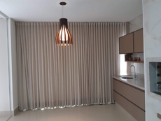 Cortina modelo Wave Sala Jantar ou quarto de casal